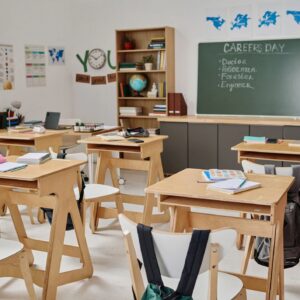 School Classroom Interior On Career Guidance Day